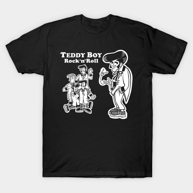 Teddy Boy Rock'n'Roll T-Shirt by Electric_Franky